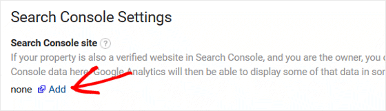 Add Site to Search Console