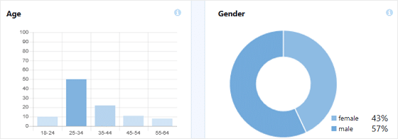 MonsterInsights Publishers Report, Age and Gender