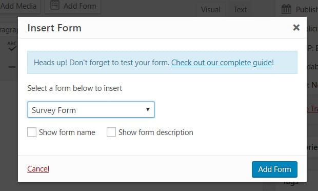 insert-survey-form-wpforms