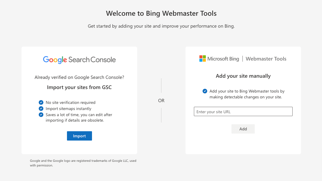 Bing Webmaster Tools setup