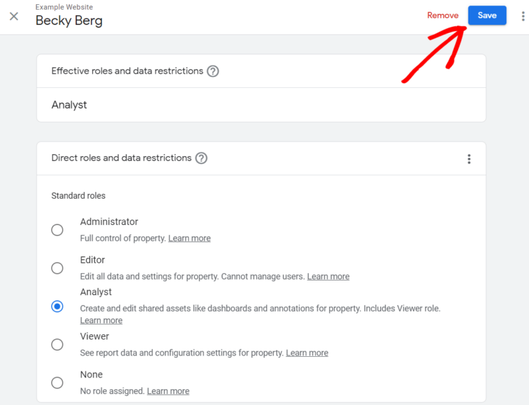 Google Analytics Permissions Guide + How to Add a User