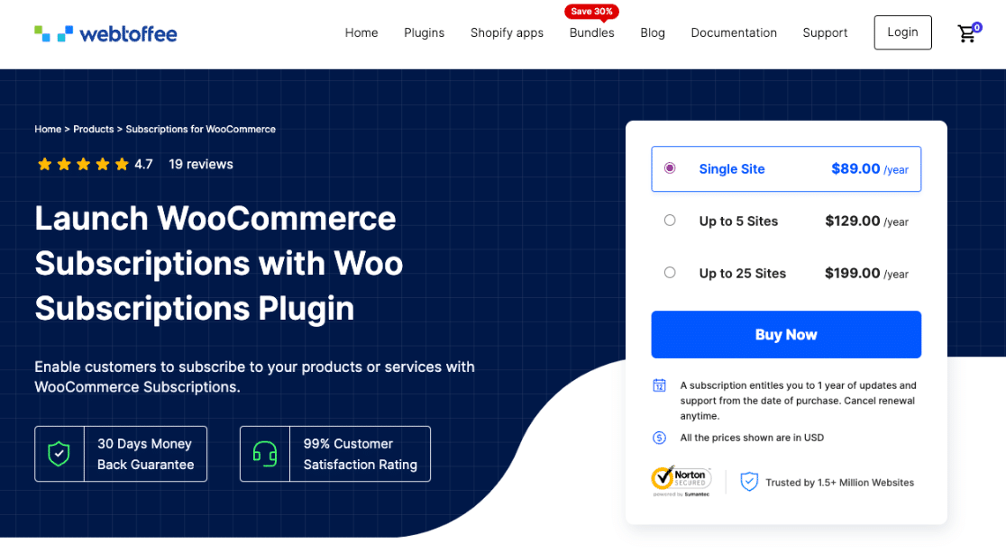 WooCommerce Subscriptions Plugin