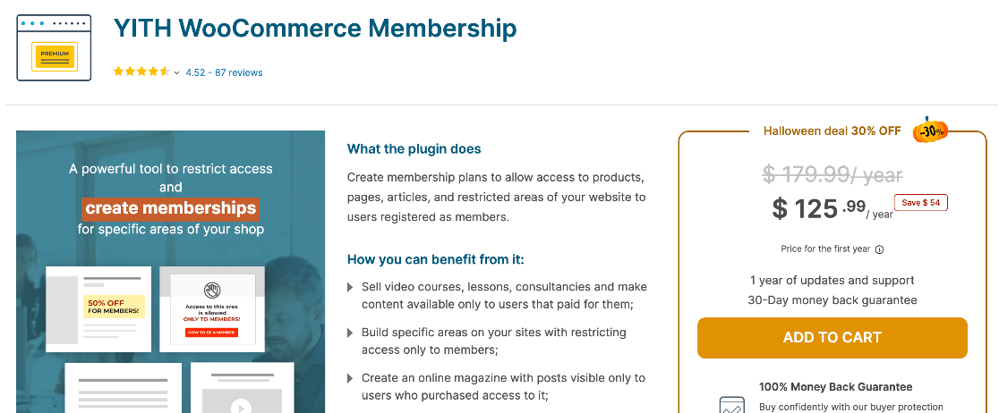 Yith WooCommerce Membership