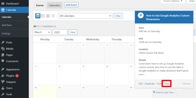 How To Create A WordPress Event Calendar (Step By Step)