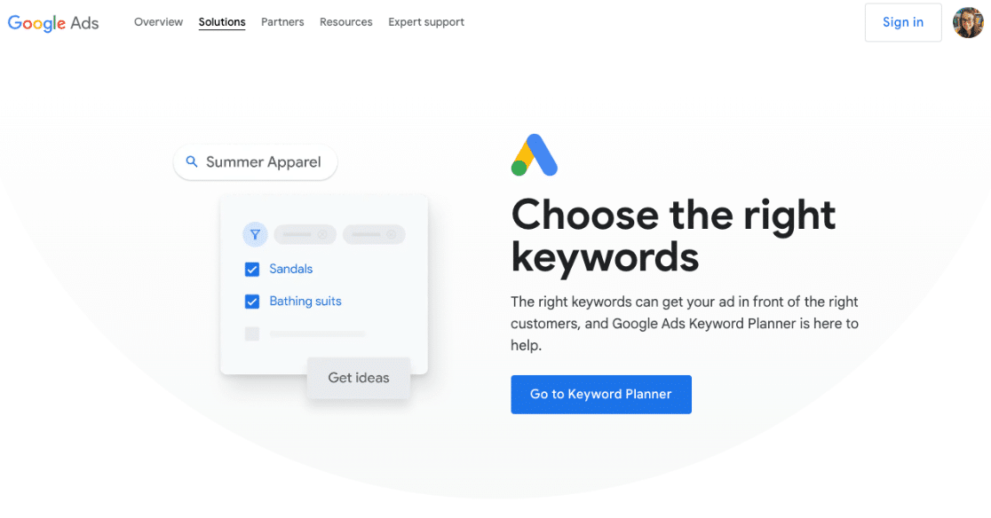 Google Keyword Planner