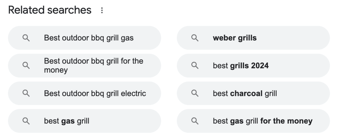 related searches Google