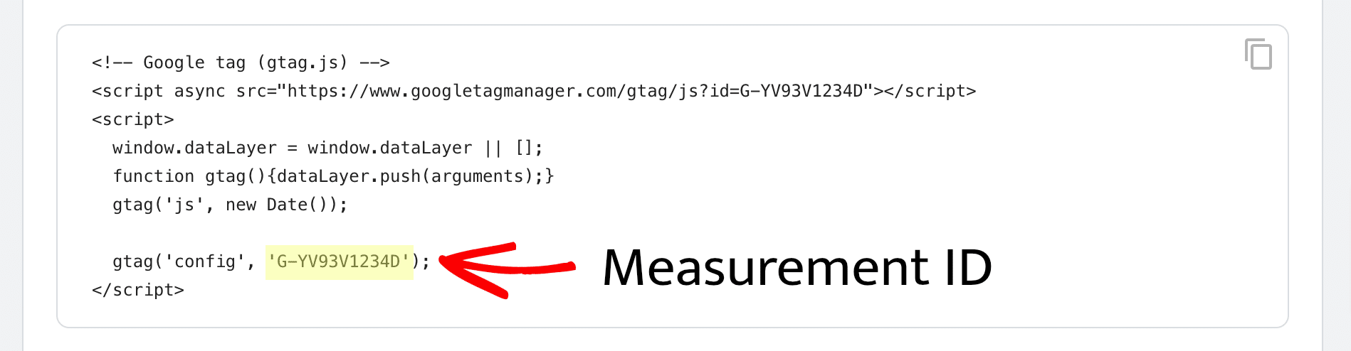 Google Analytics Tracking (Measurement) ID