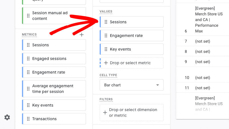 Google Ads custom report metrics for Google Ads UTM parameters