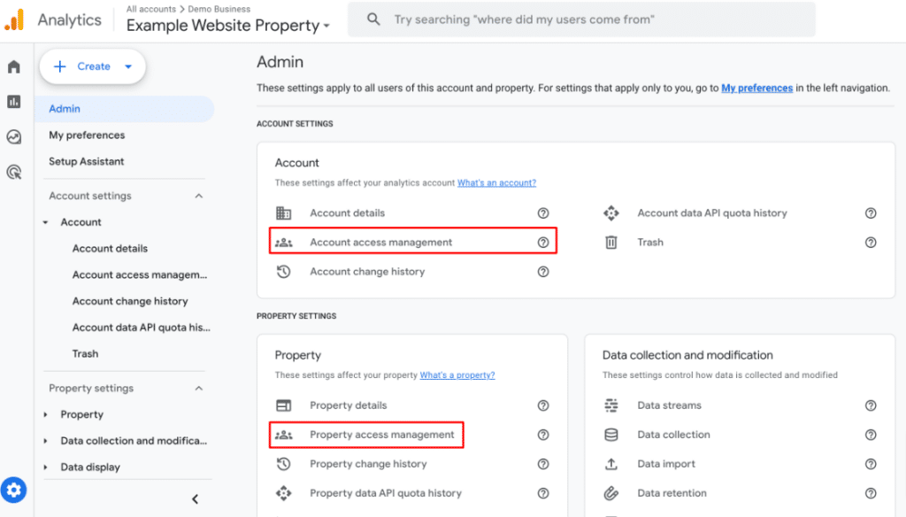 GA4 user permissions and how to add a user to Google Analytics